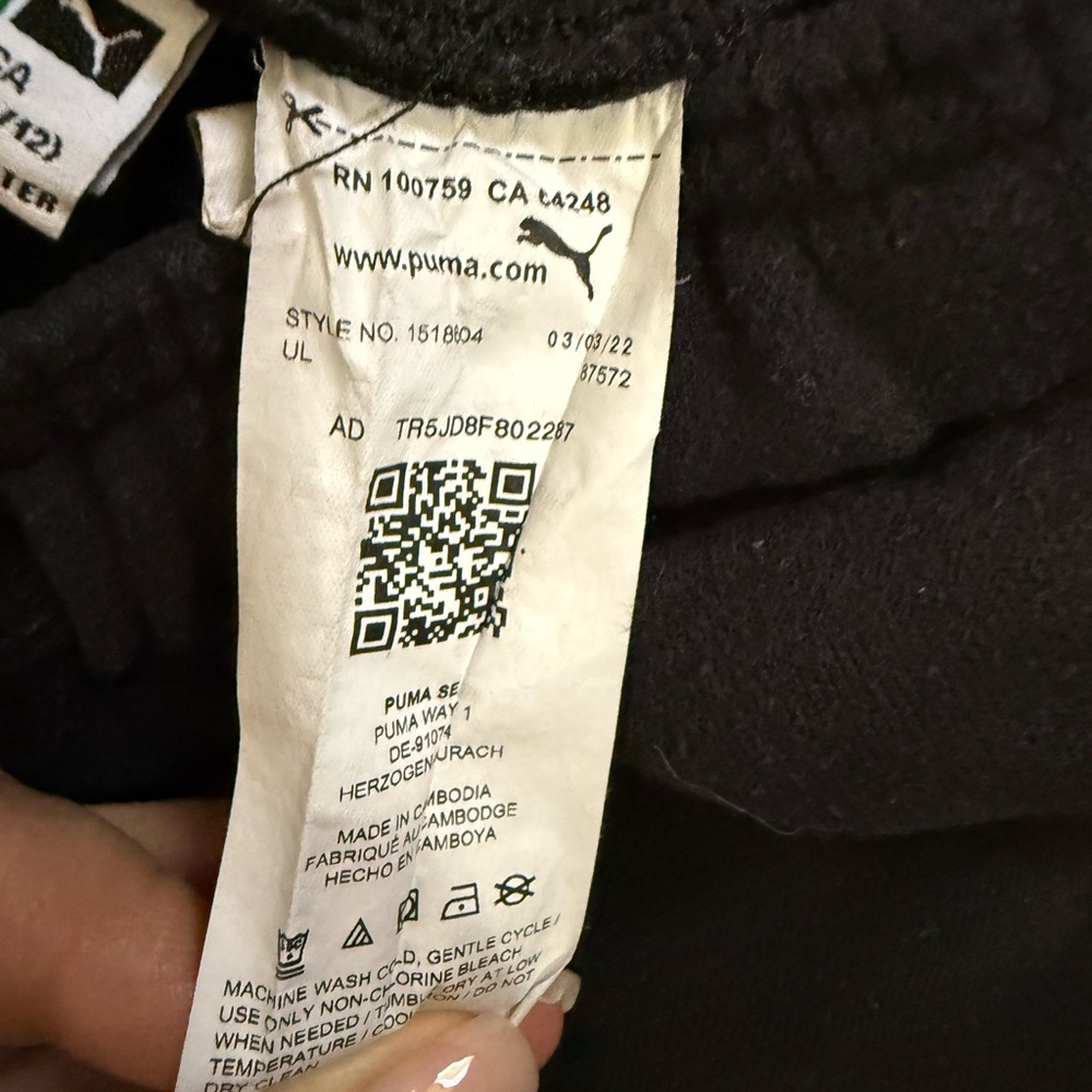 Puma Kids Charcoal Sweatpants - Picture 6 of 7
